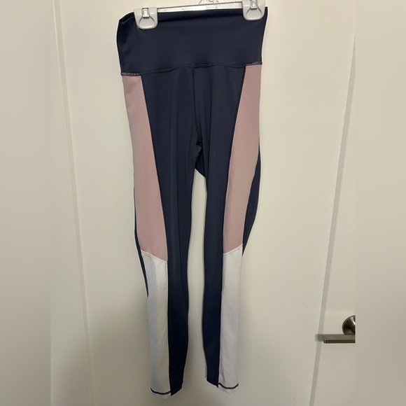 ALLFENIX Pants - Allfenix Abbey 7/8 Leggings in Blue and Blush Pink